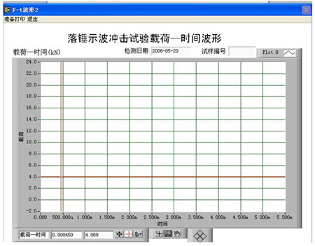 仪器化落锤冲击试验机软件界面